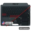 Top Case with Battery and Keyboard (ANSI US) For MacBook Pro 14" A3426 / A3427 (2026) M5 Pro / Max (Genuine OEM) (Space Black)