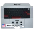 Top Case with Keyboard (ANSI US) For MacBook Pro 16" A3428 / A3429 (2026) (Genuine OEM) (Silver)