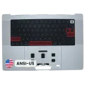 Top Case with Keyboard (ANSI US) For MacBook Pro 16" A3428 / A3429 (2026) (Genuine OEM) (Silver)