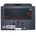 Top Case with Keyboard (ANSI US) For MacBook Pro 16" A3428 / A3429 (2026) (Genuine OEM) (Space Black)
