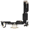 Charging Port Flex Cable For iPhone 15 Plus (Used OEM Pull) (Yellow)