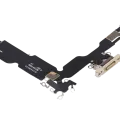 Charging Port Flex Cable For iPhone 15 Plus (Used OEM Pull) (Yellow)