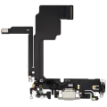Charging Port Flex Cable For iPhone 15 Pro (Used OEM Pull) (White Titanium)