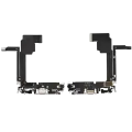 Charging Port Flex Cable For iPhone 15 Pro Max (Used OEM Pull) (White Titanium)