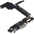 Charging Port Flex Cable For iPhone 15 Pro Max (Used OEM Pull) (White Titanium)