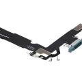 Charging Port Flex Cable For iPhone 16 (Used OEM Pull) (Teal)