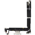 Charging Port Flex Cable For iPhone 16 Plus (Used OEM Pull) (White)