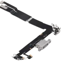 Charging Port Flex Cable For iPhone 16 Plus (Used OEM Pull) (White)