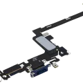 Charging Port Flex Cable For iPhone 17 Pro (Used OEM Pull) (International Version) (Deep Blue)