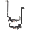 Charging Port Flex Cable For iPhone 17 Pro Max (Used OEM Pull) (US Version) (Cosmic Orange)