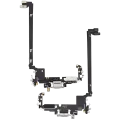 Charging Port Flex Cable For iPhone 17 Pro Max (Used OEM Pull) (US Version) (Silver)