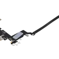 Charging Port Flex Cable For iPhone 17 Pro Max (Used OEM Pull) (International Version) (Silver)