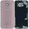 Back Cover Glass For Samsung Galaxy S7 Edge (Service Pack) (Pink)