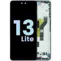 OLED Assembly With Frame for Xiaomi 13 Lite (Service Pack) (Black)
