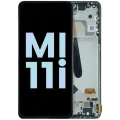 OLED Assembly With Frame for Xiaomi Mi 11i (Service Pack) (Frosty White)