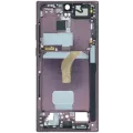 Mid-Frame Housing For Samsung Galaxy S22 Ultra (Service Pack) (Burgundy)