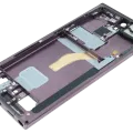 Mid-Frame Housing For Samsung Galaxy S22 Ultra (Service Pack) (Burgundy)