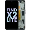 OLED Assembly With Frame for Oppo Find X2 Lite (2020) (Service Pack) (Moonlight Black)