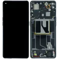 OLED Assembly With Frame for Oppo Find X5 (2022) (Service Pack) (Black)