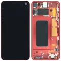 OLED Assembly With Frame for Samsung Galaxy S10e (Service Pack) (Cardinal Red)