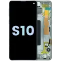 OLED Assembly With Frame for Samsung Galaxy S10 (Service Pack) (Prism Silver)