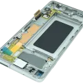 OLED Assembly With Frame for Samsung Galaxy S10 (Service Pack) (Prism Silver)