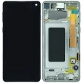 OLED Assembly With Frame for Samsung Galaxy S10 (Service Pack) (Prism Silver)