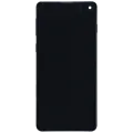 OLED Assembly With Frame for Samsung Galaxy S10 (Service Pack) (Prism Silver)