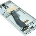 OLED Assembly With Frame for Samsung Galaxy S20 (Service Pack) (Cloud White)