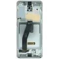 OLED Assembly With Frame for Samsung Galaxy S20 (Service Pack) (Cloud White)