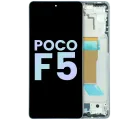 OLED Assembly With Frame for Xiaomi Poco F5 (Service Pack) (Blue)