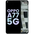 LCD Assembly With Frame for Oppo A77 5G (2022) (Service Pack) (Midnight Black)