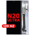 OLED Assembly With Frame For Samsung Galaxy Note 20 Ultra 5G (Aftermarket Plus) (120Hz) (Mystic White)