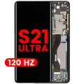 OLED Assembly With Frame For Samsung Galaxy S21 Ultra 5G (Aftermarket Plus) (120Hz) (Phantom Black)