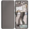 OLED Assembly With Frame For Samsung Galaxy S21 Ultra 5G (Aftermarket Plus) (120Hz) (Phantom Black)
