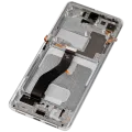 OLED Assembly With Frame For Samsung Galaxy S21 Ultra 5G (Aftermarket Plus) (120Hz) (Phantom Silver)