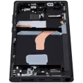 OLED Assembly With Frame For Samsung Galaxy S22 Ultra 5G (US & International Version) (Aftermarket Plus) (120Hz) (Graphite / Sky Blue / Red)