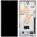 OLED Assembly With Frame For Samsung Galaxy S23 Ultra (US & International) (Aftermarket Plus) (120Hz) (Sky Blue)