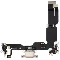 Charging Port Flex Cable For iPhone 15 Plus (Used OEM Pull) (Pink)