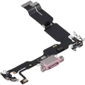 Charging Port Flex Cable For iPhone 15 Plus (Used OEM Pull) (Pink)
