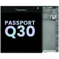 LCD Assembly With Frame For BlackBerry Passport Q30 (Genuine OEM) (Black)