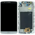 LCD Assembly With Frame For LG G3 (Genuine OEM) (White)