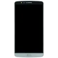 LCD Assembly With Frame For LG G3 (Genuine OEM) (White)