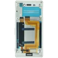 LCD Assembly With Frame for Sony Xperia M4 Aqua (Genuine) (White)