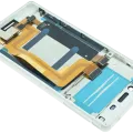 LCD Assembly With Frame for Sony Xperia M4 Aqua (Genuine) (White)