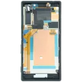 LCD Assembly With Frame for Sony Xperia M2 Aqua (Genuine) (Black)