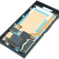 LCD Assembly With Frame for Sony Xperia M2 Aqua (Genuine) (Black)