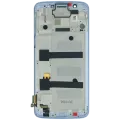 LCD Assembly With Frame For Motorola Moto G6 Plus (XT1926 / 2018) (Genuine OEM) (Blue)
