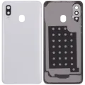 Back Cover Glass With Camera Lens Compatible For Samsung Galaxy A40 (A405 / 2019) (Aftermarket Plus) (White)