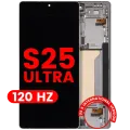 OLED Assembly With Frame For Samsung Galaxy S25 Ultra 5G (US & International) (Aftermarket Plus) (120Hz) (Titanium White Silver)